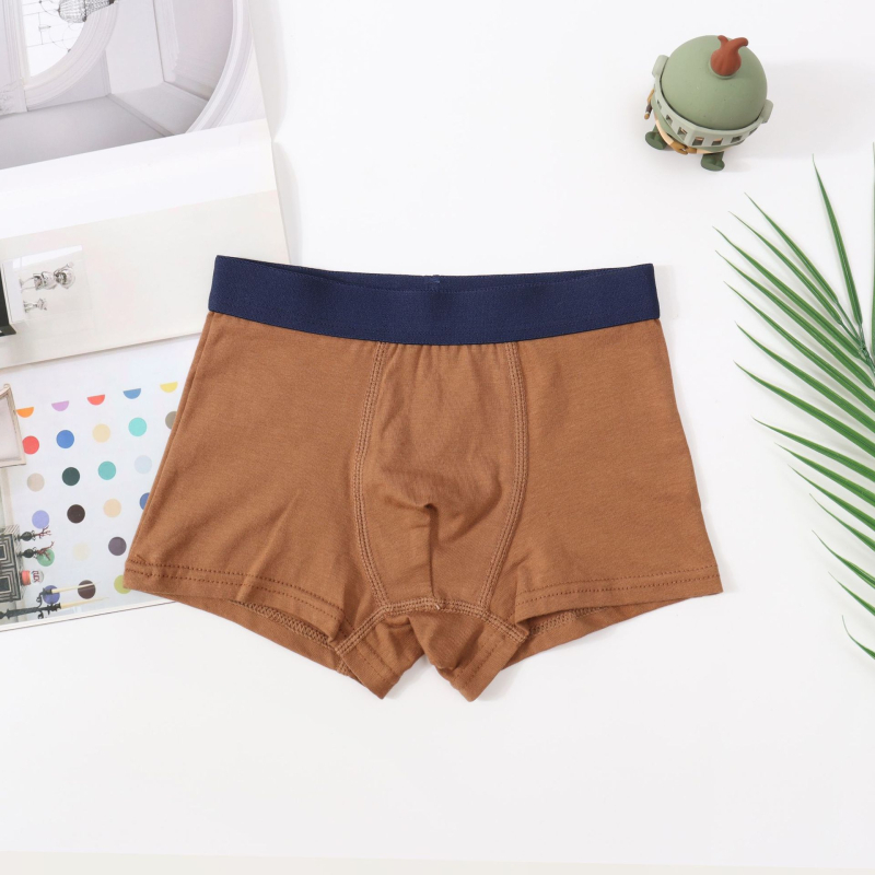 Vaikų medvilniniai bokseriai berniams, klasė A, 90–95% medvilnės, be dirginimo, tinka 3–8 metų vaikams