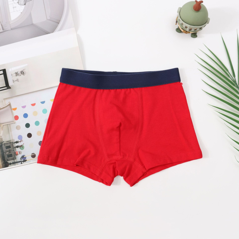 Vaikų medvilniniai bokseriai berniams, klasė A, 90–95% medvilnės, be dirginimo, tinka 3–8 metų vaikams