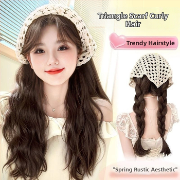 Dlhá kučeravá paruka s turbánom, Bai Fumei, mechanizmus s vysokoteplotnými vláknami, modely 471-116 / 472-116 / 473-116