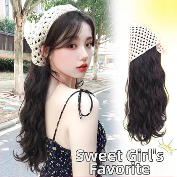 Dlhá kučeravá paruka s turbánom, Bai Fumei, mechanizmus s vysokoteplotnými vláknami, modely 471-116 / 472-116 / 473-116