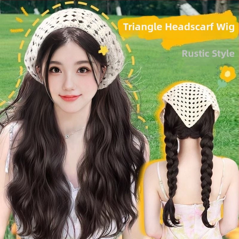 Dlhá kučeravá paruka s turbánom, Bai Fumei, mechanizmus s vysokoteplotnými vláknami, modely 471-116 / 472-116 / 473-116