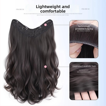 Paruka pre ženy s dlhými vlasmi, jednodielna, model 1124-Big Wave, vlákno s vysokou teplotou