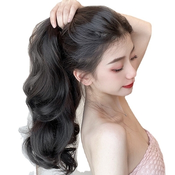 Paruka pre ženy s dlhými vlasmi, jednodielna, model 1124-Big Wave, vlákno s vysokou teplotou
