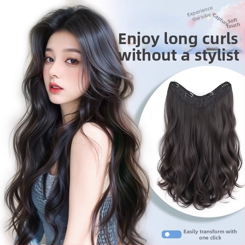 Paruka pre ženy s dlhými vlasmi, jednodielna, model 1124-Big Wave, vlákno s vysokou teplotou