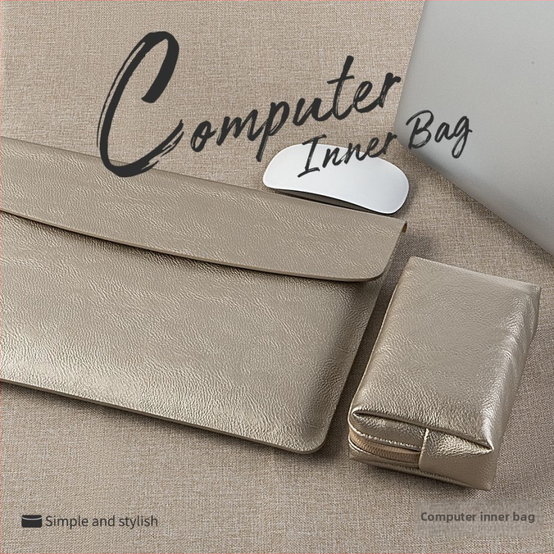 MacBook Air vidinis dėklas, PU medžiaga, atsparus dilimui, miesto minimalistinis stilius, 2025 m. pavasaris, unisex