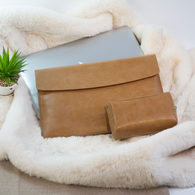 MacBook Air vidinis dėklas, PU medžiaga, atsparus dilimui, miesto minimalistinis stilius, 2025 m. pavasaris, unisex