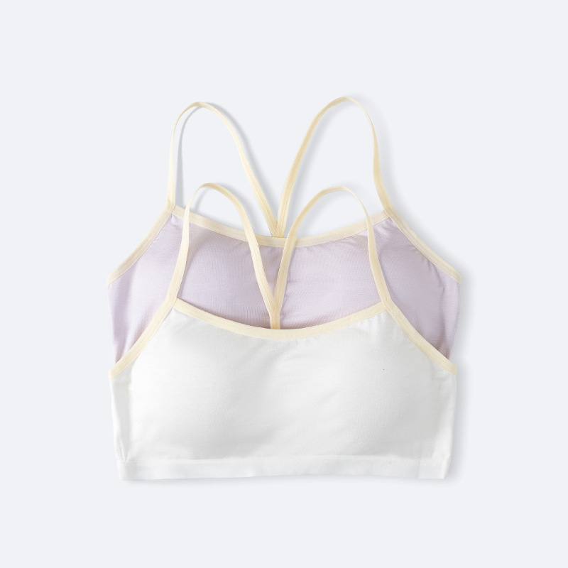 Lagani camisole grudnjak za djevojčice, ljetni komfor, viskoza, pune šalice, bez žice