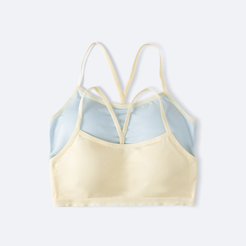 Lagani camisole grudnjak za djevojčice, ljetni komfor, viskoza, pune šalice, bez žice