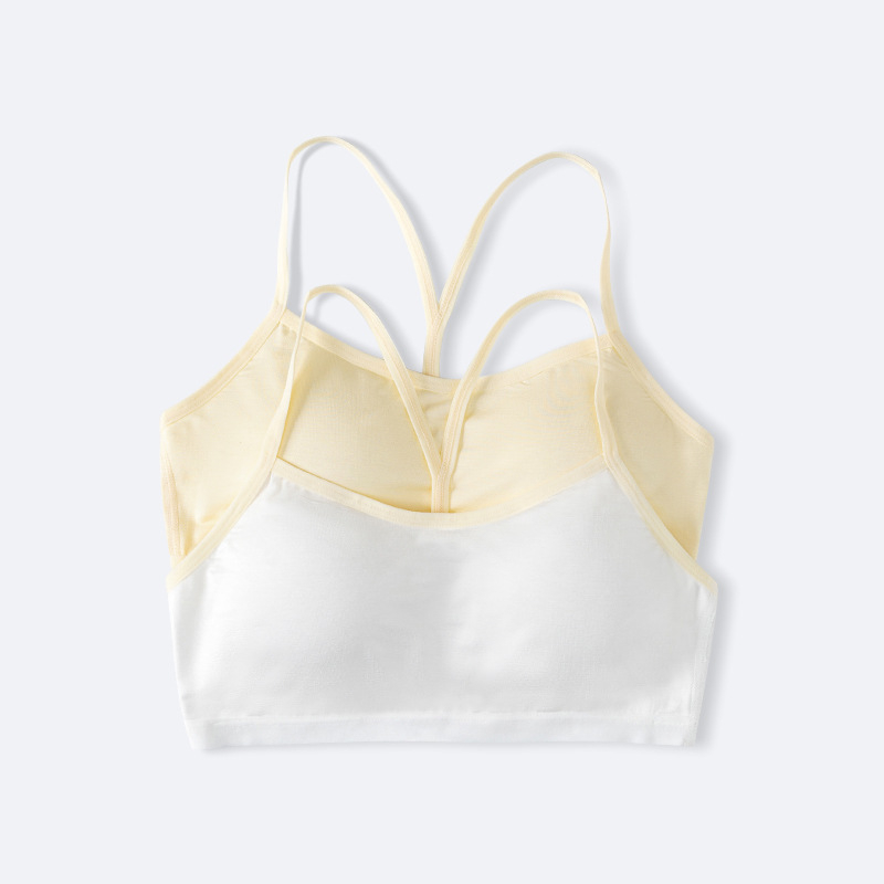 Lagani camisole grudnjak za djevojčice, ljetni komfor, viskoza, pune šalice, bez žice