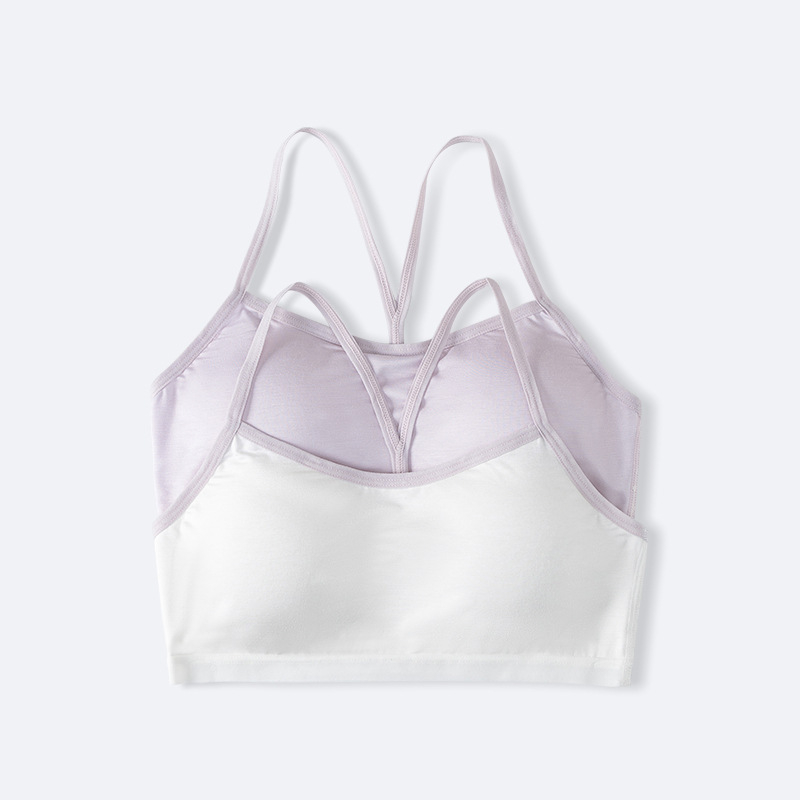 Lagani camisole grudnjak za djevojčice, ljetni komfor, viskoza, pune šalice, bez žice