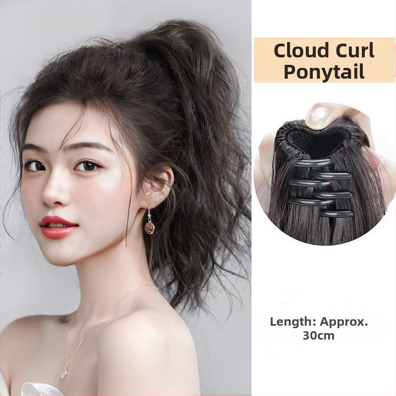 Klipita paruk, kõrge hobuse sabale, mahukas pilve sarnased lainetavad sünteetilised juuksed, kuumuskindel, mudel 7033, mehhaaniline töötlemine, ei sobi kuumaks värvimiseks