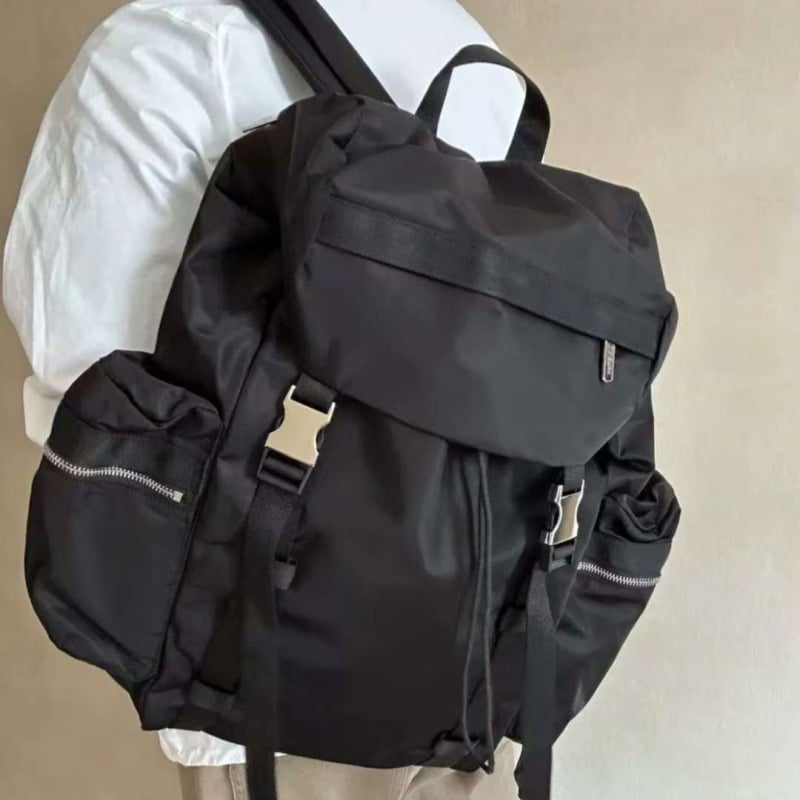 LULU universāla 25L neilona mugursoma ar 14 collu klēpjdatora nodalījumu un gaisa spilvenu siksnas