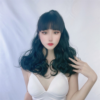 Перука с опашка, клипс с тигрова уста, дишаща коса от високотемпературна тел, модел 7017, Bai Fumei, за дами, може да се боядиса и да се къдри, произход Jiangxi