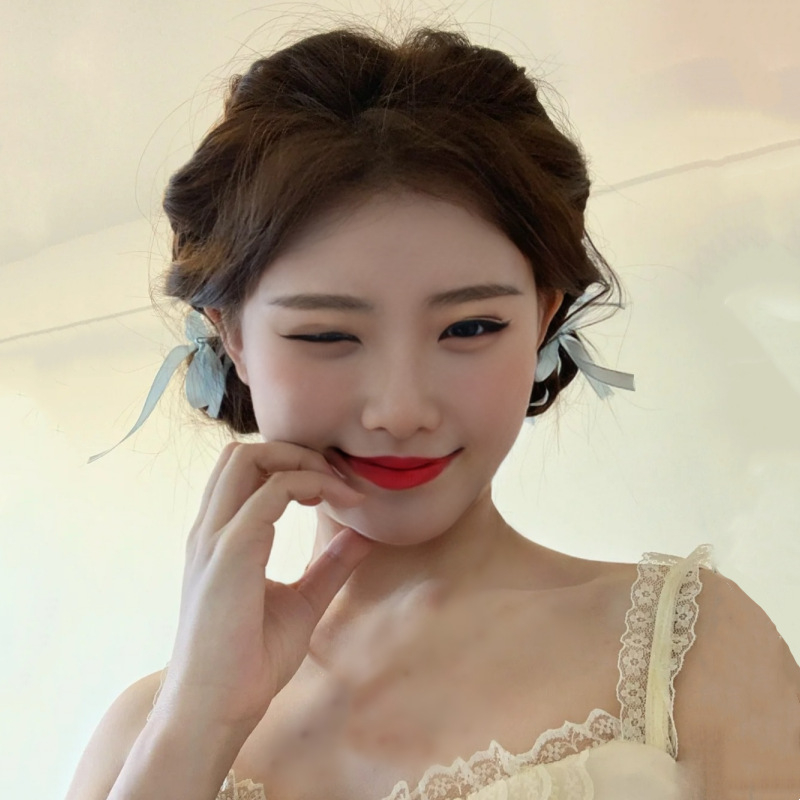 Baifumi juuksepikendus saba, lint ja nöör, kahekordne pinal, kõrge temperatuuriga jämeda lindi lõng, mudel 7065, ei värvitu