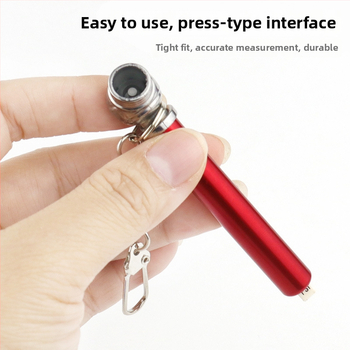 Joist padangos slėgio matuoklis, nešiojamas su grandinėle, greitas slėgio matavimas, slėgio sąsaja sandariam ir patvariam įrengimui