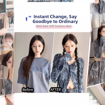 Parukas ponivarriga ja punk twist sõlmega, kuumakindlad sünteetilised juuksed, värvimine ilma kuumutamiseta, Kaifei Ilu