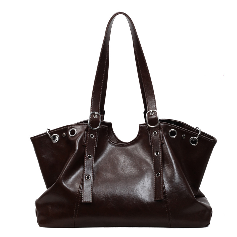 PU nahast Tote kott, kahekordne õlarihm, magnetlukustus, polüestri vooder, 2025 talv