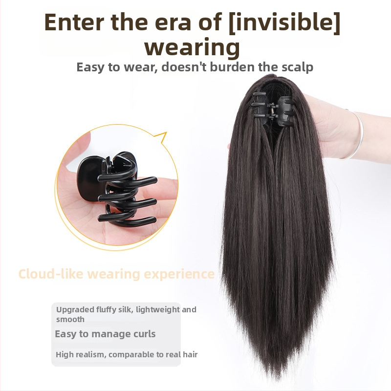 Saba parukas – sirged juuksed, klipsiga tugev kinnituv, lühike sirge stiil, kuumuskindlad kiud