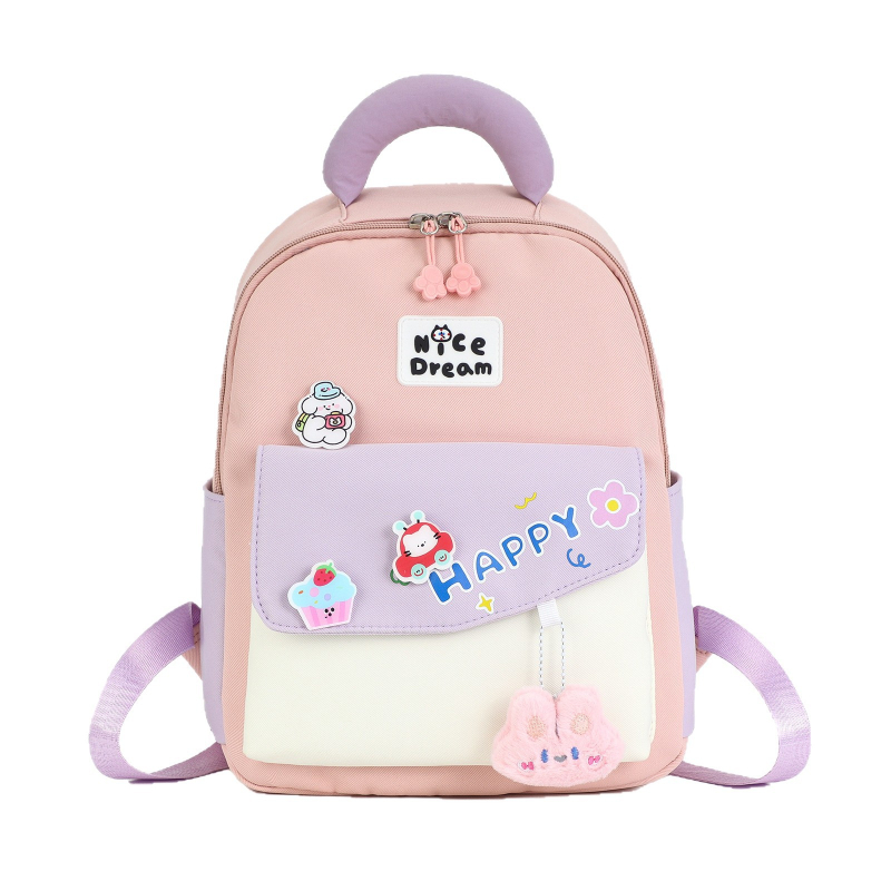 Bērnu mugursoma - anime karikatūru motīvs, Oxford audums, ūdensizturīga, poliesteru odere, izliektas plecu siksnas