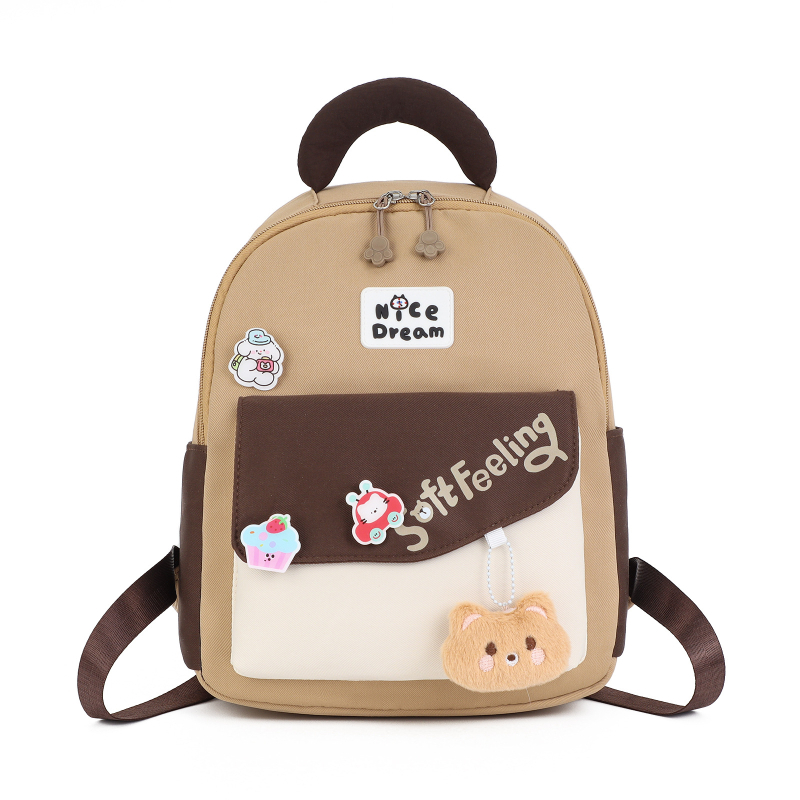 Bērnu mugursoma - anime karikatūru motīvs, Oxford audums, ūdensizturīga, poliesteru odere, izliektas plecu siksnas