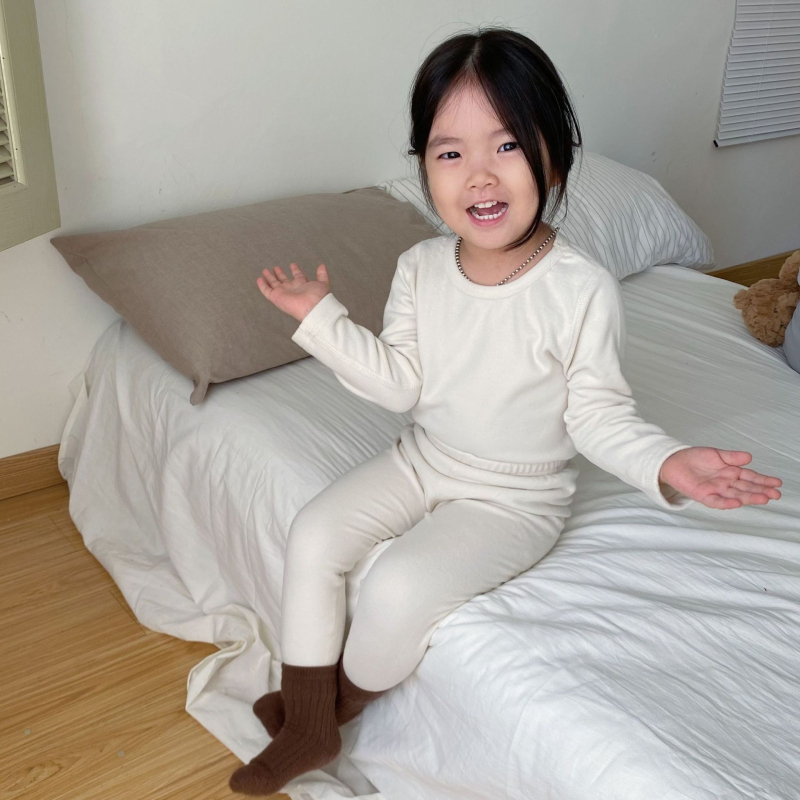 Laste kodukasutuse komplekt, puuvillaseguga 90% puuvill, unisex, 3–8 aastat, sügis-talv