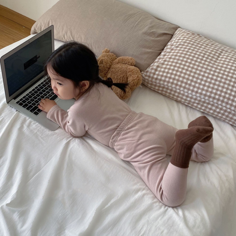 Laste kodukasutuse komplekt, puuvillaseguga 90% puuvill, unisex, 3–8 aastat, sügis-talv