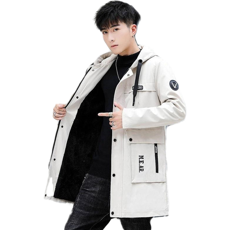 Kabát v kórejskom štýle, s kapucňou, reverzibilný, krátky