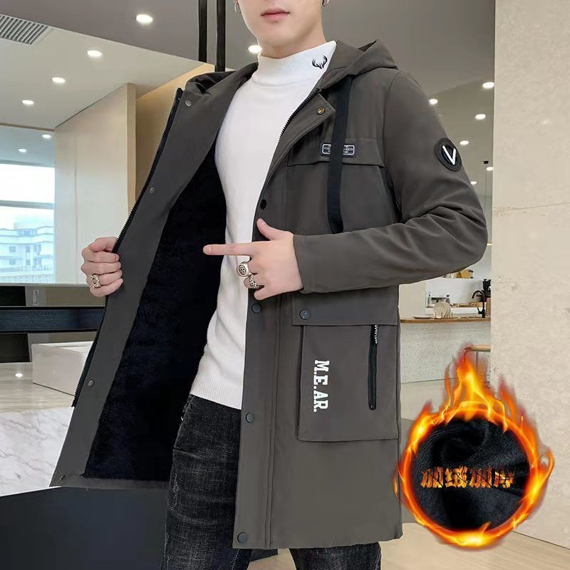 Kabát v kórejskom štýle, s kapucňou, reverzibilný, krátky