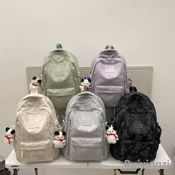 Ruiyingzizhi neilona skolas mugursoma, 20–35L, ūdensizturīga, pilsētas vienkāršs stils, piemērots 14 collu klēpjdatoram