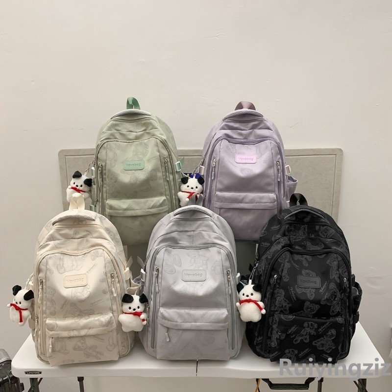 Ruiyingzizhi neilona skolas mugursoma, 20–35L, ūdensizturīga, pilsētas vienkāršs stils, piemērots 14 collu klēpjdatoram