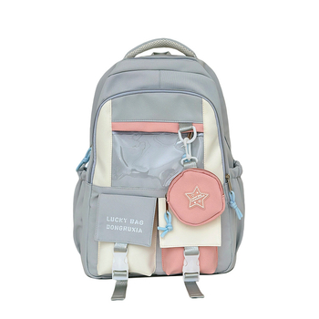 Ученическа раница за момичета | найлон, дишаща, разширяваща се, голям капацитет, извита презрамка