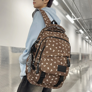 Unisex neilona mugursoma, izturīga pret nolietojumu, der 15 collu klēpjdatoram, izliektas plecu siksnas