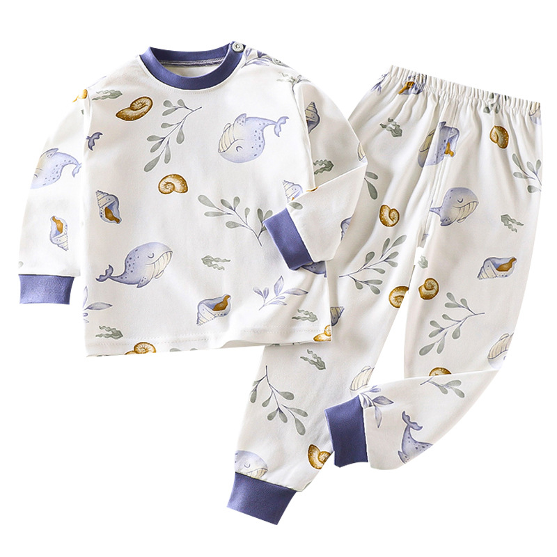 Laste kodukasutuse komplekt 100% puuvillast, unisex, sobib 1–3-aastastele, kevad-sügis, pidžaama pikkade pükstega