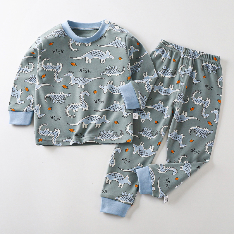 Laste kodukasutuse komplekt 100% puuvillast, unisex, sobib 1–3-aastastele, kevad-sügis, pidžaama pikkade pükstega