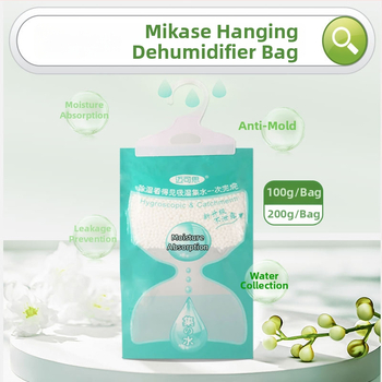 Sisemise niiskuse eemaldamise kott, 100 g iga kott, riputatav disain riidekappidele, niiskuse ja hallituse kaitse