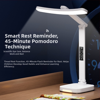 Kontori öölaudalamp puutetundliku lülitiga, sisseehitatud liitiumakumulator, plastist varjund, ≤36V, kaasaegne minimalistlik stiil (CRI 70–79, põhivalgustus, OEM logo)