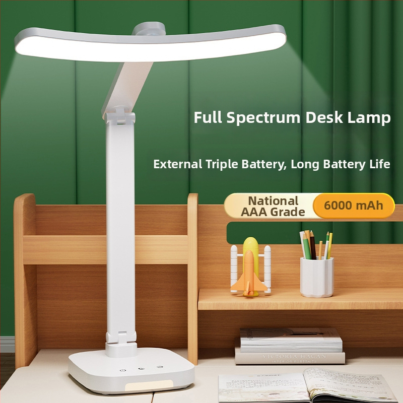 Kontori öölaudalamp puutetundliku lülitiga, sisseehitatud liitiumakumulator, plastist varjund, ≤36V, kaasaegne minimalistlik stiil (CRI 70–79, põhivalgustus, OEM logo)