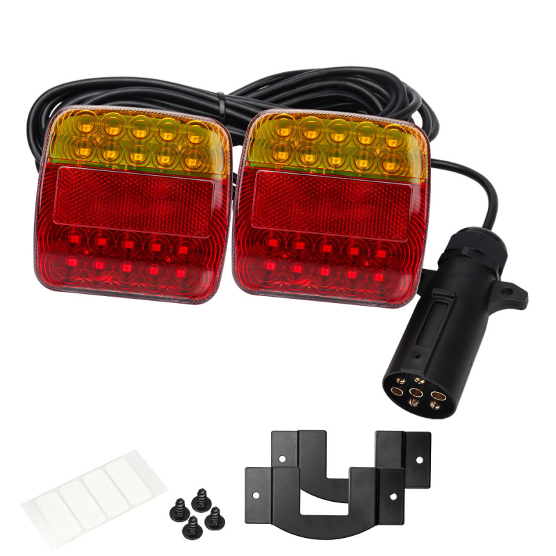 LED stražnja svjetla za kamion, ABS+LED, model truck053, LED izvor svjetla, vijek trajanja 50000h, univerzalna kompatibilnost.