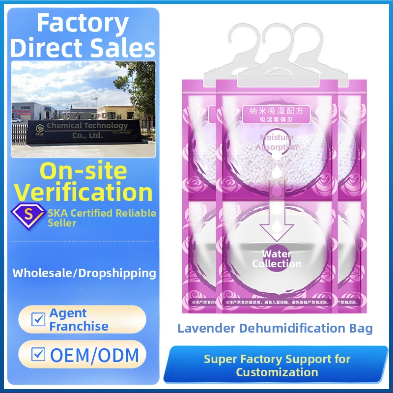 Riidekapi niiskusabsorbeeriv desikant lavendli lõhnaga, riputatav, 50 tk