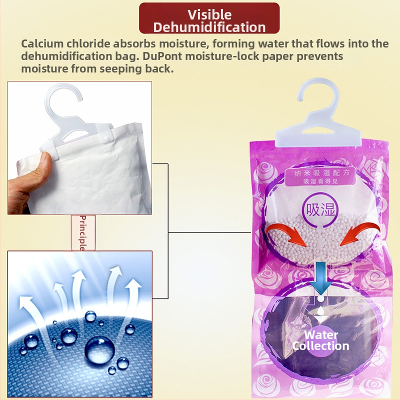 Riidekapi niiskusabsorbeeriv desikant lavendli lõhnaga, riputatav, 50 tk