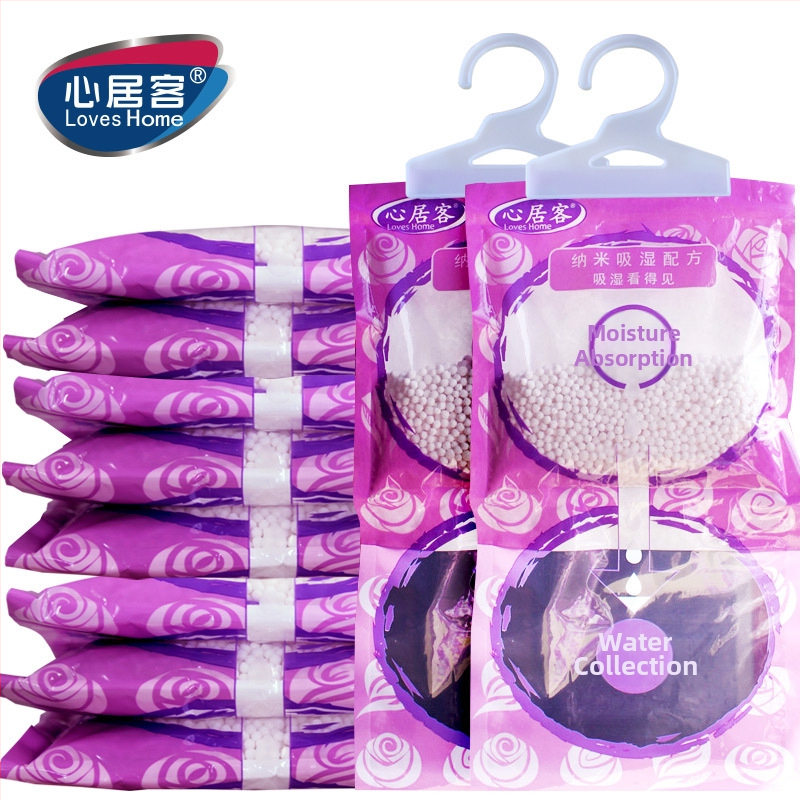 Riidekapi niiskusabsorbeeriv desikant lavendli lõhnaga, riputatav, 50 tk