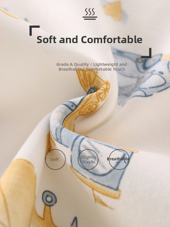 Laste 100% puuvillane pikkade kätega ööriietekomplekt, unisex, klassi A, antibakteriaalne, õmblusteta ümmarguse kaelusega