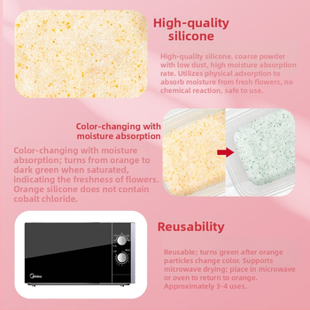 Changquan silikaatgeeli desikant lillede jaoks, pakendis, 1 kg, sobib kuivatatud lillede ja DIY proovide jaoks