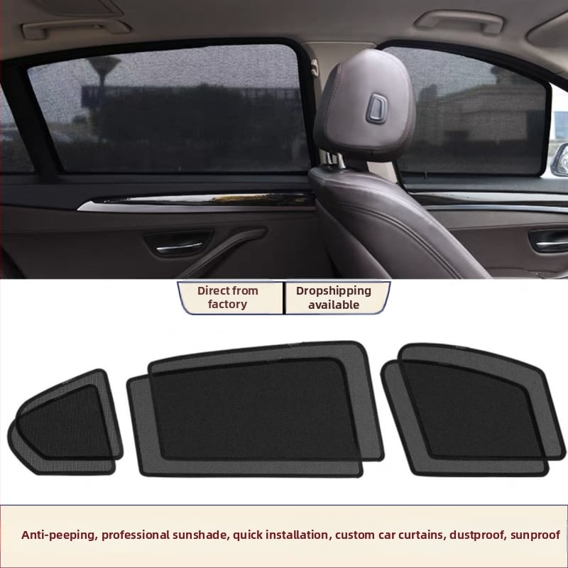 Handy automobilska zavjesa za prozor, UV zaštita, magnetska mreža, prozirna, za prednje, stražnje i bočne prozore