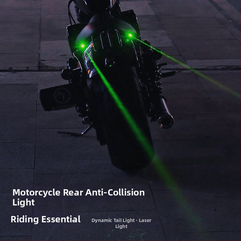 Mootorratta tagatuli laserprojektsiooniga ja strobo valgusega, mudel H901, 5V, 0.2A