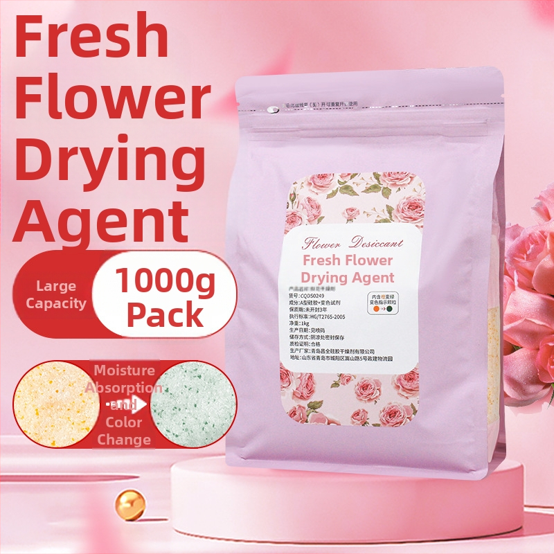 Silikaageli desikant lilledele – DIY kuivatamiseks (Bränd: Changquan; Funktsioon: kuivatamine ja niiskuse eemaldamine; Kaal: 1 kg; Pakend: kott; Paigutus: lamav)