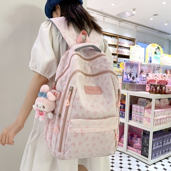 Meiteņu skolas mugursoma: lielāka ietilpība 20-35L, der 14 collu klēpjdatoram, neilons, izliektas plecu siksnas