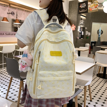 Meiteņu skolas mugursoma: lielāka ietilpība 20-35L, der 14 collu klēpjdatoram, neilons, izliektas plecu siksnas