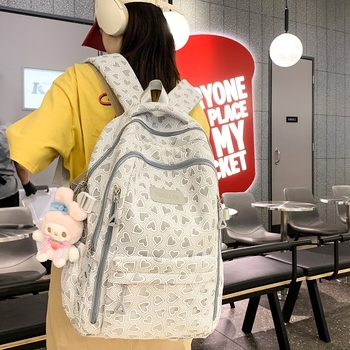 Meiteņu skolas mugursoma: lielāka ietilpība 20-35L, der 14 collu klēpjdatoram, neilons, izliektas plecu siksnas