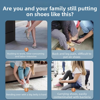 Magnētinis batų įrankis su ilga rankena – ilga rankena, palengvina užsivilkimą vyresnio amžiaus žmonėms ir nėščioms moterims, nereikia lenktis